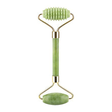 Load image into Gallery viewer, Ridged Roller Only Facial Massage Roller Guasha Board Kit Double Heads Jade Stone Face Lift Skin Relaxation Slimming BeAUty Tool Fa0001
