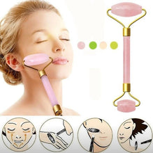 Load image into Gallery viewer, Slimming Face Massager Jade Roller Quartz Skin Care Tools Facial Massage Roller Eye Face Neck Thin Wrinkle Removal Face Lift Fa1220
