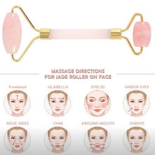 Load image into Gallery viewer, Slimming Face Massager Jade Roller Quartz Skin Care Tools Facial Massage Roller Eye Face Neck Thin Wrinkle Removal Face Lift Fa1220
