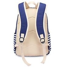 Load image into Gallery viewer, 1# Royal Blue 4 Pcs/Set Student Canvas Backpack Lunch Bag For Outdoor Travel Zf0631
