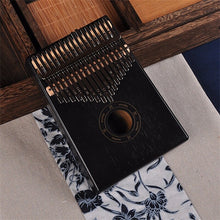 Load image into Gallery viewer, 17 Keys Bull Kalimba Thumb Paino Made By Solid Mahogany Portable Mbira Sanza African Wood Finger Piano
