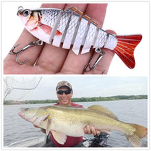 Load image into Gallery viewer, 1PCS Wobblers Fishing Lures Multi-section Hard Bait 100mm15g Artificial Bait Minnow Crankbait Jig Perch Carp Fishing tackle Lure
