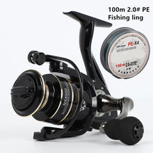 Load image into Gallery viewer, Spinning reels 12KG Max Drag Carrete de pesca 5.2:1 Metal Stainless Steel Fishing Reel Saltwater Reel for Fishing
