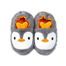 Load image into Gallery viewer, Winter Cute Penguin Kids Slippers Comfortable Baby Warm Cotton Shoes Boys And Girls House Indoor Animal Plush Slippers
