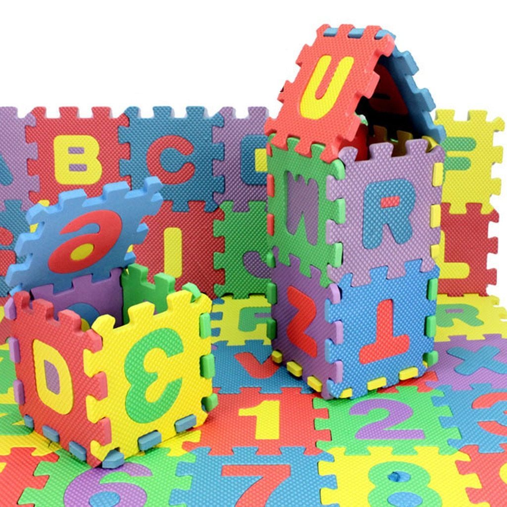 36Pcs Miniature Wooden Alphabet Letters Small Wood Numbers for