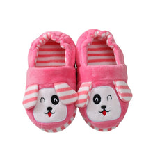 Load image into Gallery viewer, Winter Cute Penguin Kids Slippers Comfortable Baby Warm Cotton Shoes Boys And Girls House Indoor Animal Plush Slippers
