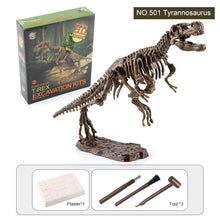 Load image into Gallery viewer, 3D Dinosaur Fossil Excavation Kits Education Archeology Exquisite Toy Set Game Action Children Figure Skeleton Model
