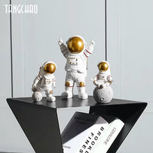Load image into Gallery viewer, 3pcs Nordic Astronaut Figurines Resin Sculpture Modern Home Decor Miniatures Table Ornaments Cosmonaut Figure Home Decorative
