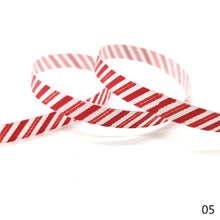 Load image into Gallery viewer, 5 Yards 10mm Christmas Ribbon Printed Grosgrain Ribbons for Gift Wrapping Wedding Decoration Hair Bows DIY
