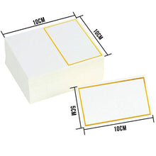 Load image into Gallery viewer, 50pcs Blank Name Place Cards Wedding Decoration Table Decor Table Name Message Greeting Card Event Party Seating Card
