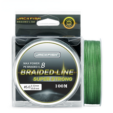 Load image into Gallery viewer, 100m 8 Strand PE Braided Fishing Line 10-80LB Multifilament Fishing Lines For Carp Fishing Tackle Saltwater Fishing
