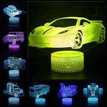Load image into Gallery viewer, Vehicle Train Night Lamp Excavator Truck Kids Gift 3D Night Light
