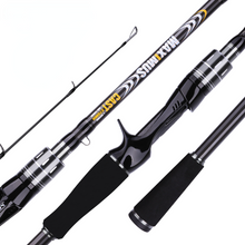 Load image into Gallery viewer, 1.8m 2.1m 2.4m 2.7m 3.0m30T Carbon Spinning Baitcasting FUJI Guide Travel Lure Rod 3-50g ML/M/MH
