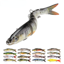 Load image into Gallery viewer, 10/14cm Sinking Wobblers Fishing Lures Jointed Crankbait Swimbait 8 Segment Hard Artificial Bait For Fishing Tackle Lure
