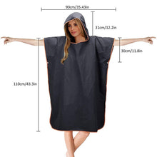 Load image into Gallery viewer, Adult Microfiber Towels Wetsuit Change Robe Poncho Surf Hooded Quick Dry Beach Outdoor Towel For Swimming Swimsuit Robe
