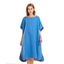 Load image into Gallery viewer, Adult Microfiber Towels Wetsuit Change Robe Poncho Surf Hooded Quick Dry Beach Outdoor Towel For Swimming Swimsuit Robe
