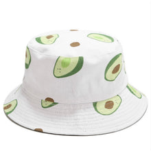 Load image into Gallery viewer, Avocado Cotton Women Reversible Bucket Hat Hip Hop Printed Fruit Spring Beach Panama Hat Summer Hiking Sun Hat Sports Female Cap
