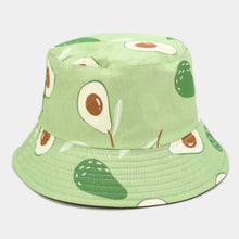 Load image into Gallery viewer, Avocado Cotton Women Reversible Bucket Hat Hip Hop Printed Fruit Spring Beach Panama Hat Summer Hiking Sun Hat Sports Female Cap
