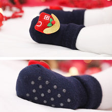 Load image into Gallery viewer, Baby Christmas Socks Winter Thick Terry Socks For Newborn Cartoon Santa Elk Anti Slip Floor Socks Keep Warm Kids Boys Girls Sock
