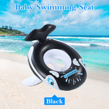 Load image into Gallery viewer, Baby Swimming Pool Rings Seat Cute Inflatable Swim Ring Float Seat Swim Circle with Dual Handle for Baby Toddlers Pool Bathtub
