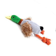 Load image into Gallery viewer, Cute Plush Duck Sound Toy Stuffed Squeaky Animal Squeak Dog Toy Cleaning Tooth Dog Chew Rope Toys
