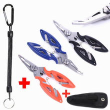 Load image into Gallery viewer, Fishing Pliers Fish Line Cutter Scissors Mini Fish Hook Remover Tool Multifunction Scissor With Lanyards Ropes Fishing Equipment
