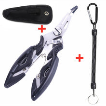Load image into Gallery viewer, Fishing Pliers Fish Line Cutter Scissors Mini Fish Hook Remover Tool Multifunction Scissor With Lanyards Ropes Fishing Equipment
