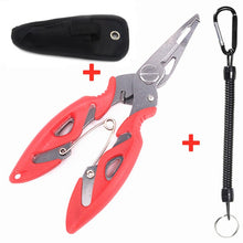 Load image into Gallery viewer, Fishing Pliers Fish Line Cutter Scissors Mini Fish Hook Remover Tool Multifunction Scissor With Lanyards Ropes Fishing Equipment
