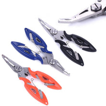 Load image into Gallery viewer, Fishing Pliers Fish Line Cutter Scissors Mini Fish Hook Remover Tool Multifunction Scissor With Lanyards Ropes Fishing Equipment

