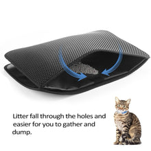 Load image into Gallery viewer, Pet Cat Waterproof Litter Mat Double Layer Litter Cat Bed Pads Trapping Pets Litter Box Mat Pet Product Bed For Cats Accessories
