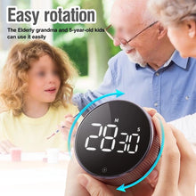 Load image into Gallery viewer, Magnetic Kitchen Timer Digital Timer Manual Countdown Alarm Clock Mechanical Cooking Timer Cooking Shower Study Stopwatch
