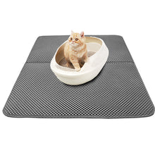 Load image into Gallery viewer, Pet Cat Waterproof Litter Mat Double Layer Litter Cat Bed Pads Trapping Pets Litter Box Mat Pet Product Bed For Cats Accessories
