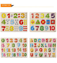 Load image into Gallery viewer, 3D Wooden Puzzle Educational Kids Toys Hand Grab Boards Toys Early Learning Puzzles For Kids Children 2 5 Years
