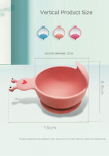 Load image into Gallery viewer, Children Silicone Plate Cartoon Bowl Eat Training Tableware Suction Cup Bowl Spoon Set
