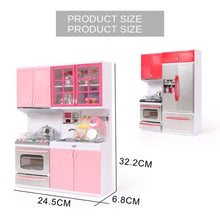 Load image into Gallery viewer, Children Play House Simulation Kitchen Tableware Set Boys and Girls Pink Cooking Kitchenware Combination Cooking Toy Gift
