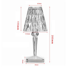 Load image into Gallery viewer, 1-3 PCS Diamond Table Lamp Acrylic Decoration Desk Lamps For Bedroom Bedside Bar Crystal Lighting Fixtures Gift LED Night Light
