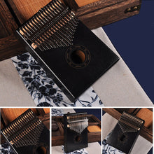 Load image into Gallery viewer, 17 Keys Bull Kalimba Thumb Paino Made By Solid Mahogany Portable Mbira Sanza African Wood Finger Piano
