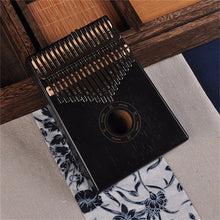 Load image into Gallery viewer, 17 Keys Bull Kalimba Thumb Paino Made By Solid Mahogany Portable Mbira Sanza African Wood Finger Piano
