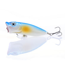 Load image into Gallery viewer, 1pcs Fishing Lures 6.5cm/12g Topwater Popper Bait 5 Color Hard Bait Artificial Wobblers Plastic Fishing Tackle With 6# Hooks
