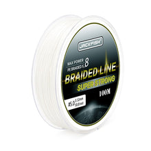 Load image into Gallery viewer, 100m 8 Strand PE Braided Fishing Line 10-80LB Multifilament Fishing Lines For Carp Fishing Tackle Saltwater Fishing
