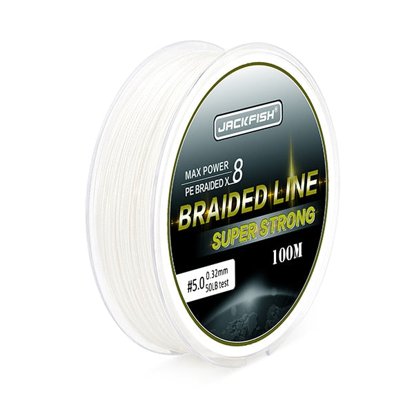 100m 8 Strand PE Braided Fishing Line 10-80LB Multifilament Fishing Lines For Carp Fishing Tackle Saltwater Fishing