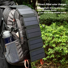 Load image into Gallery viewer, Folding 10W Solar Cells Charger 5V 2.1A USB Output Devices Portable Solar Panels for Smartphones
