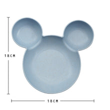 Load image into Gallery viewer, Kid Cartoon Mouse Mickey Bowl Dishes Lunch Box Kid Baby Children Infant Baby Rice Feeding Bowl Plastic Snack Plate Tableware
