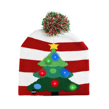 Load image into Gallery viewer, LED Christmas Hat Sweater Knitted Beanie Christmas Light Up Knitted Hat Christmas Gift for Kids Xmas  Decorations
