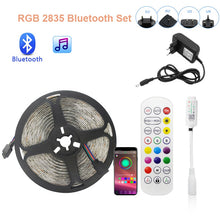 Load image into Gallery viewer, LED Strip Light RGB 5050 2835 Flexible Ribbon WiFi Bluetooth 12V led strip 20M 5M 10M 15M Waterproof Tape Diode+Control+Adapter
