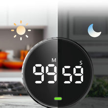 Load image into Gallery viewer, Magnetic Kitchen Timer Digital Timer Manual Countdown Alarm Clock Mechanical Cooking Timer Cooking Shower Study Stopwatch
