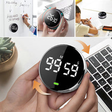 Load image into Gallery viewer, Magnetic Kitchen Timer Digital Timer Manual Countdown Alarm Clock Mechanical Cooking Timer Cooking Shower Study Stopwatch
