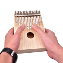 Load image into Gallery viewer, NEW Wood Musical Instruments 17 Key Kalimba African Solid Pine Mahogany Thumb Finger Piano
