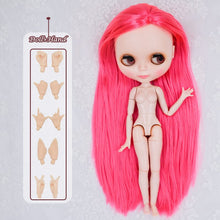 Load image into Gallery viewer, Neo Blyth Doll Customized NBL Shiny Face,1/6 OB24 BJD Ball Jointed Doll Custom Blyth Dolls for Girl, Gift for Collection NBL09

