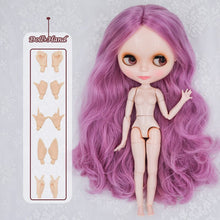 Load image into Gallery viewer, Neo Blyth Doll Customized NBL Shiny Face,1/6 OB24 BJD Ball Jointed Doll Custom Blyth Dolls for Girl, Gift for Collection NBL09
